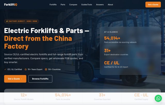 forkliftiq 外贸独立站案例
