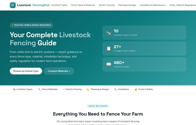 livestockfencinghub 外贸独立站案例